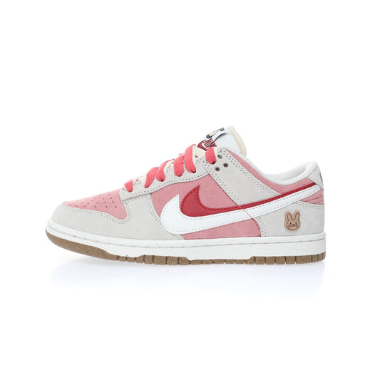 Nike SB Dunk Low SE "85 Double Swoosh/Grey/Pink/Rabbit" Custom